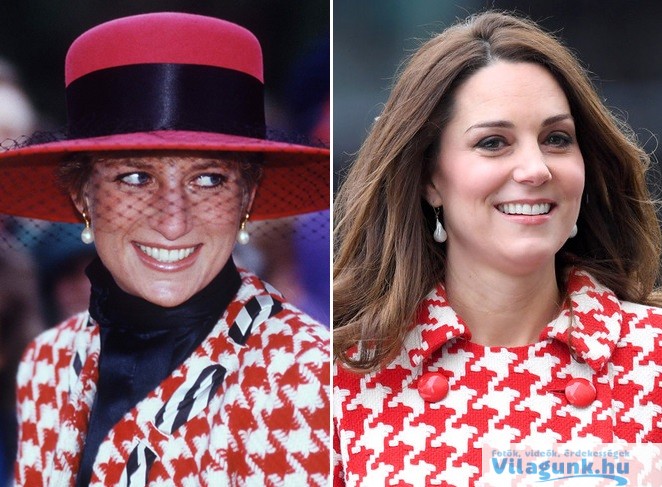 6 13 16 kép ami bebizonyítja, hogy Kate Middleton egy az egyben másolja Diana hercegnő stílusát