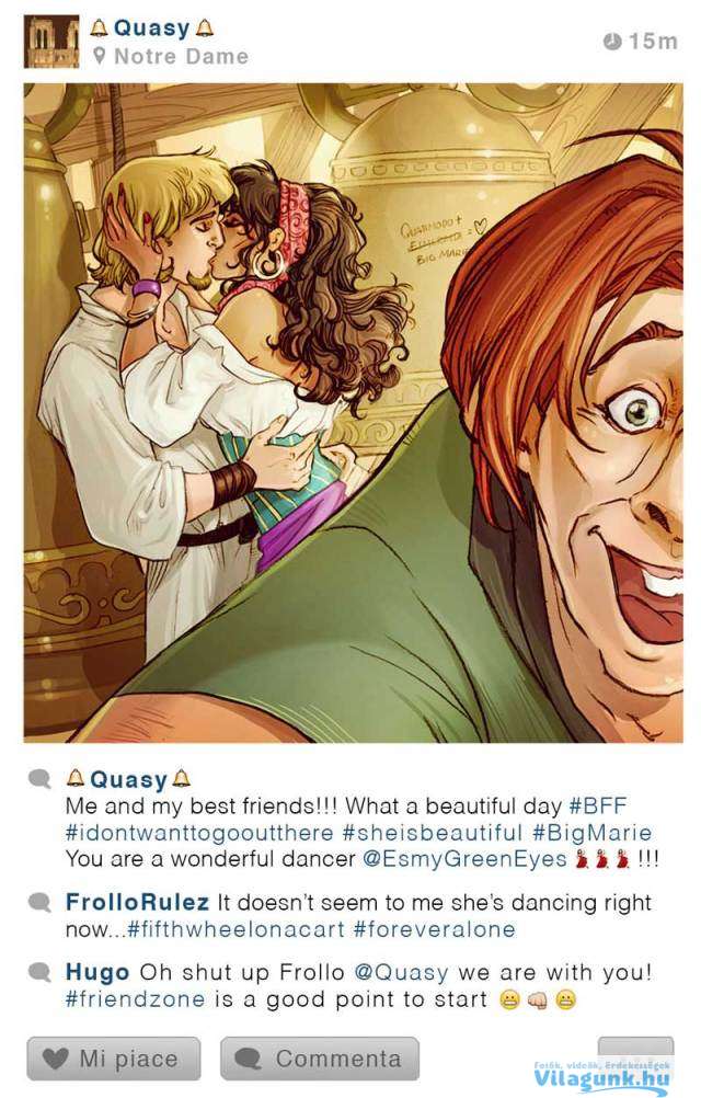 what if disney characters had instagram 008 Hogyan néznének ki kedvenc Disney karaktereink Instagram fotói?!