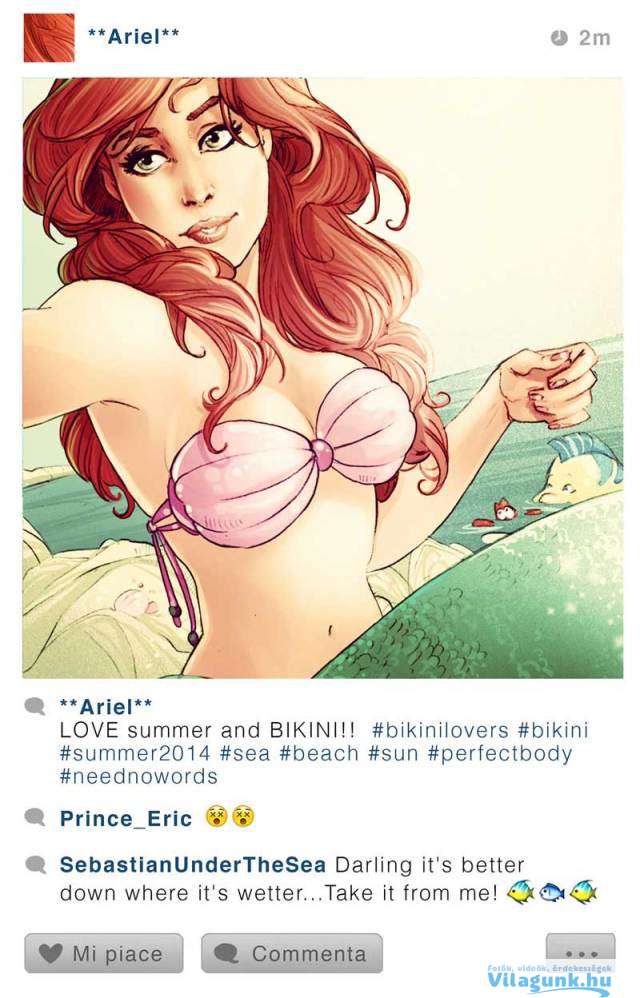 what if disney characters had instagram 016 Hogyan néznének ki kedvenc Disney karaktereink Instagram fotói?!