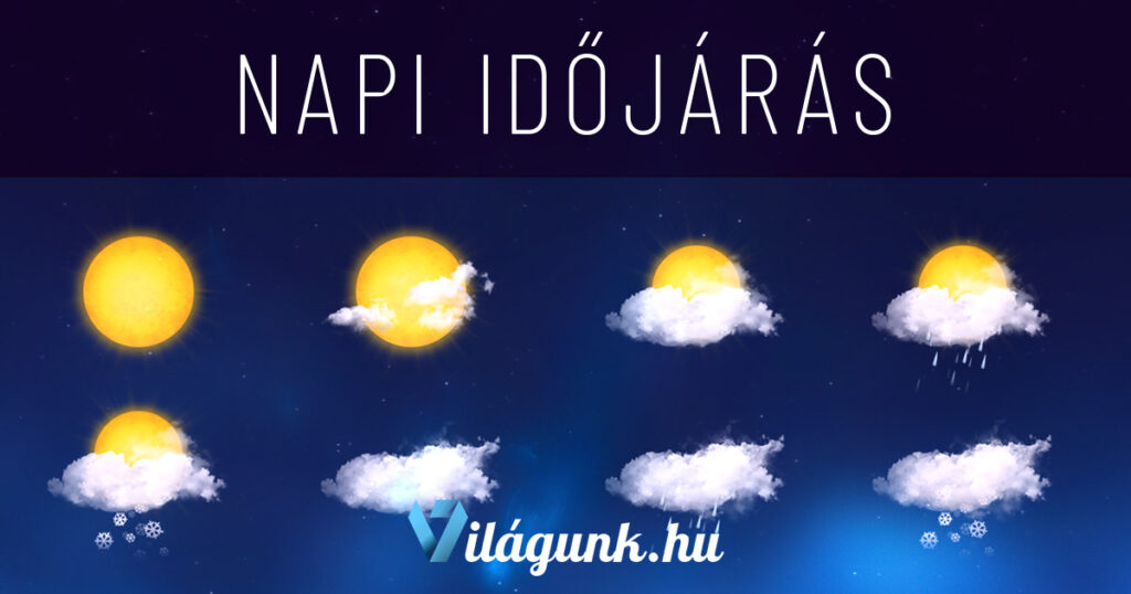 idojaras kiemelt kep 1 Napi időjárásjelentés 2023. április 9. időjárás előrejelzés