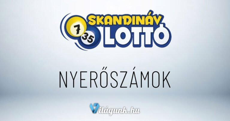 Skandináv lottó 2022. 15. heti (2022.04.13.) nyerőszámok