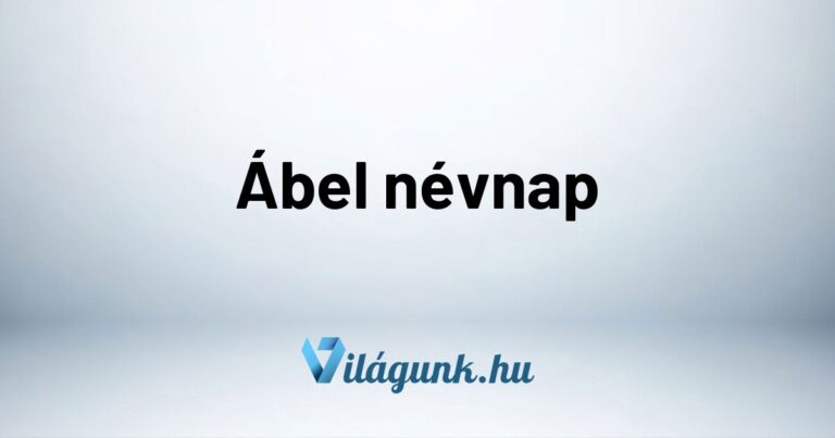 Ábel névnap – Mikor van Ábel névnap?