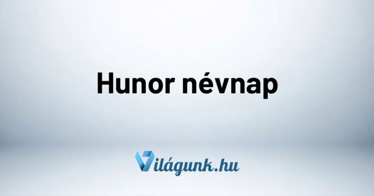 Hunor névnap – Mikor van Hunor névnap?