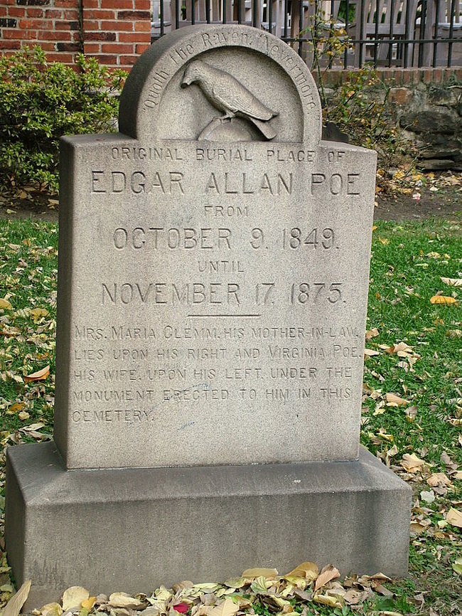 14420515 Edgar allan poes grave 1521583908 650 96373cc6bb 1523017181 12 esemény, ami a történelemben is csak egyszer fordulhat elő