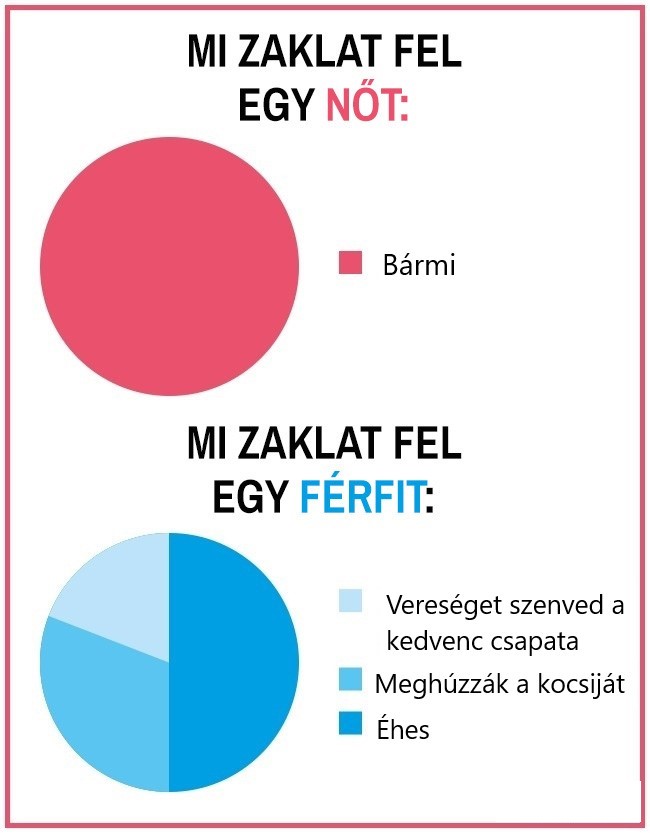 1 33 15 kördiagram, ami hűen tükrözi a férfiak és a nők közti hatalmas különbségeket