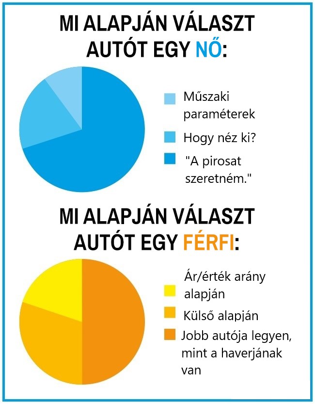 10 25 15 kördiagram, ami hűen tükrözi a férfiak és a nők közti hatalmas különbségeket