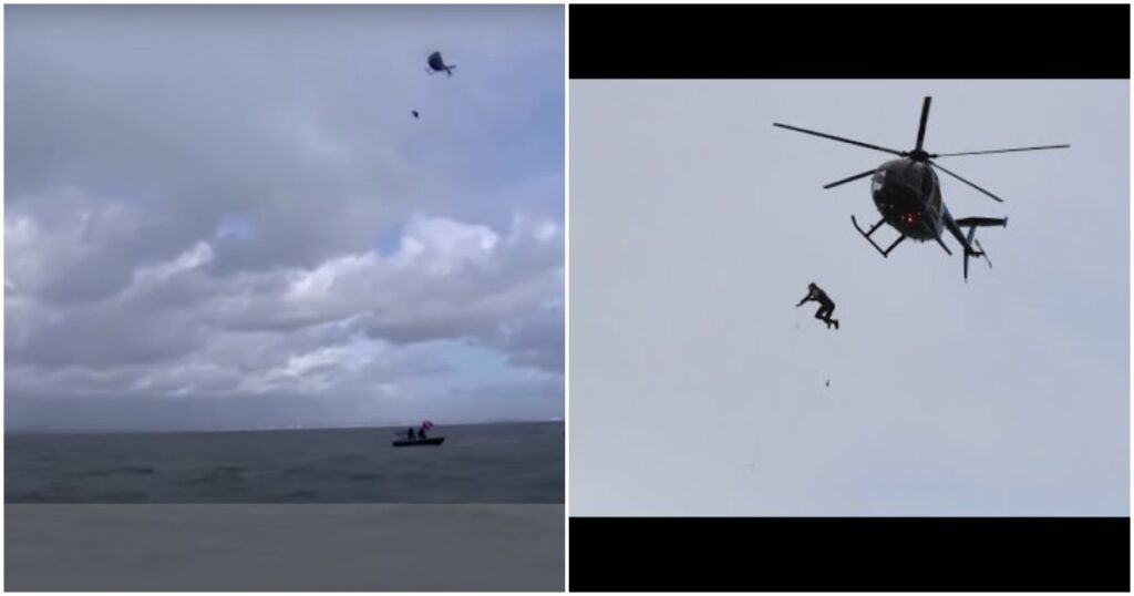 0 2 Egy helikopterről, ejtőernyő nélkül vetette magát a mélybe a brit férfi