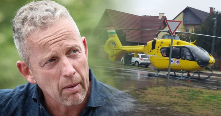 Schobert Norbit mentőhelikopter vitte kórházba. Az állapota kritikus