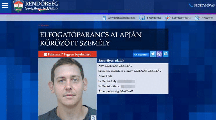 kep 2022 11 21 213104701 Körözi a rendőrség Molnár Gusztávot, a Drága örökösök sztárját!
