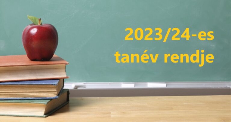 Tanév rendje hivatalos információk: itt a 2023/24-es tanév rendje