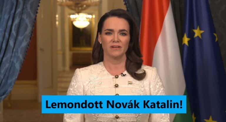 Novák Katalin lemondott