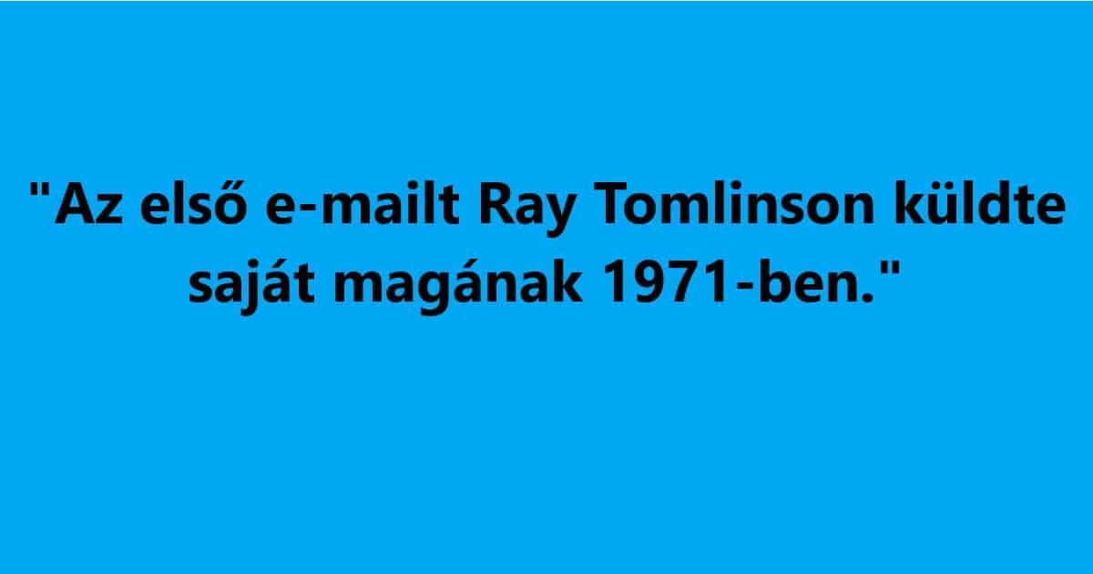 Ray Tomlinson's revolutionary message in 1971