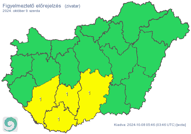 kep 2024 10 08 104721036 ILYEN MÉG NEM VOLT! Felénk tart a Kirk hurrikán! Több magyarországi megyére figyelmeztetést adtak ki!