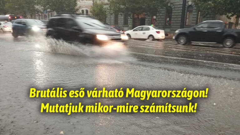 Brutális eső várható Magyarországon! Mutatjuk mikor-mire számítsunk!