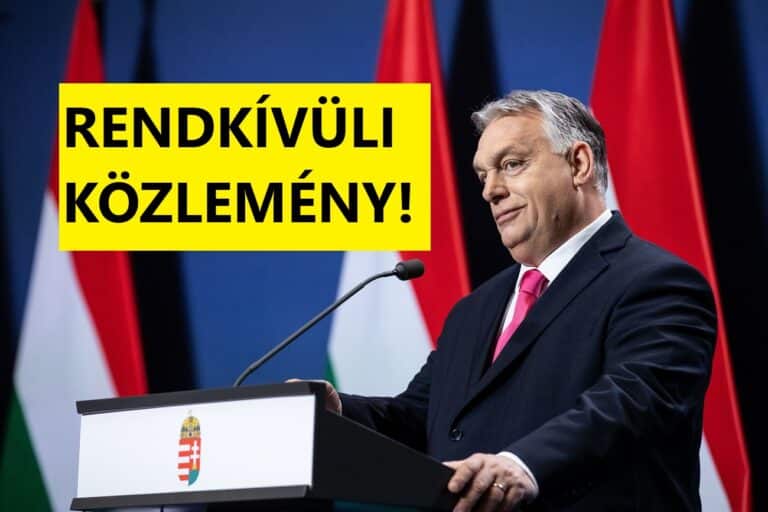 Orbán Viktor rendkívüli közlemény