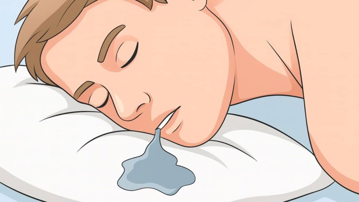 nyálfolyás éjszaka