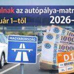 Drágulnak az autópálya matricák 2026-tól