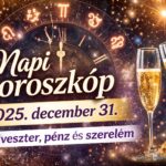 Napi horoszkóp 2025. december 31.: szilveszter éjjel pénzben és szerelemben is érhet meglepetés