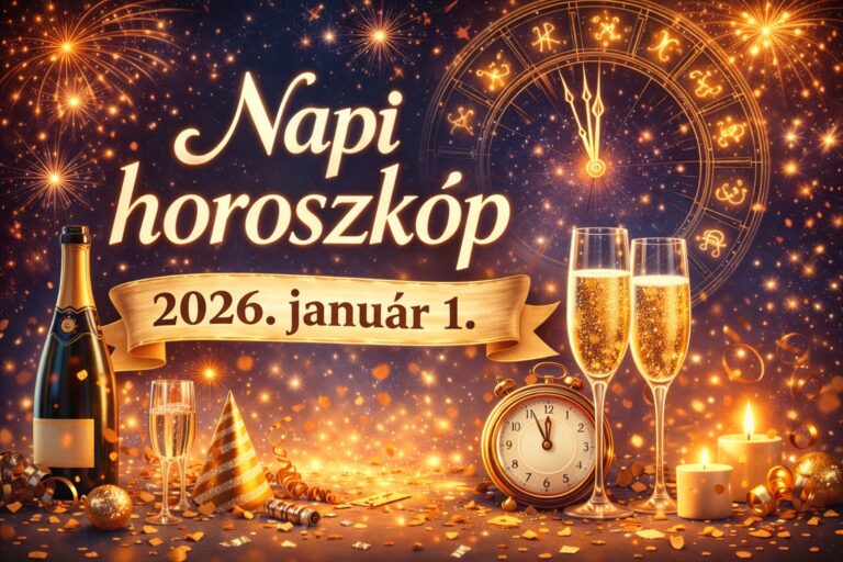 Napi horoszkóp 2026. január 1. — Év eleji nagy horoszkóp: erős kezdet minden jegynek