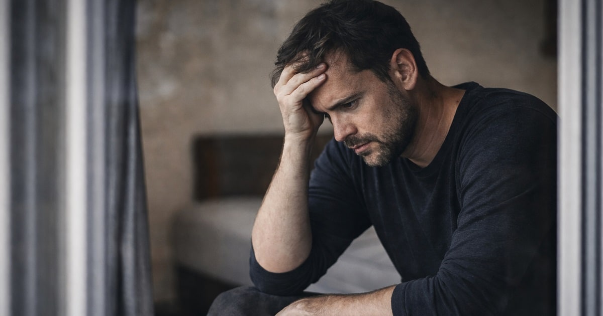 belső feszültséget átélő ember