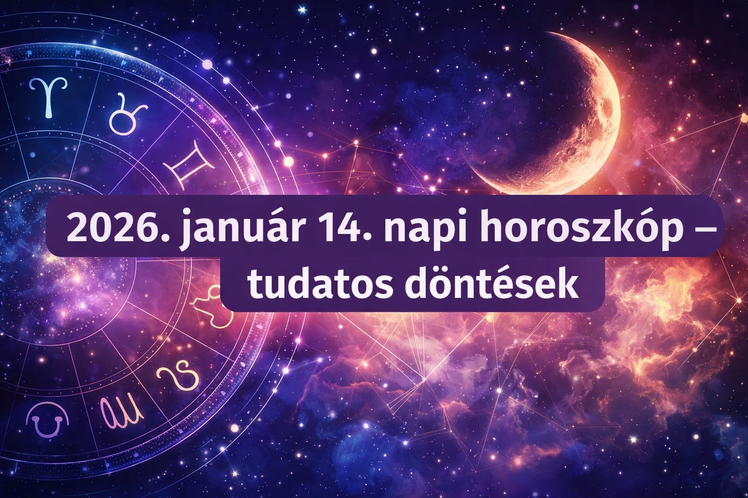 2026. január 14. napi horoszkóp – csillagjegyek és asztrológiai hatások