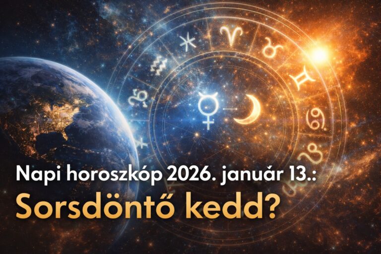 Napi horoszkóp 2026. január 13.: Sorsdöntő kedd?
