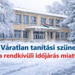 Váratlan tanítási szünet a rendkívüli időjárás miatt: megszólalt a Belügyminisztérium