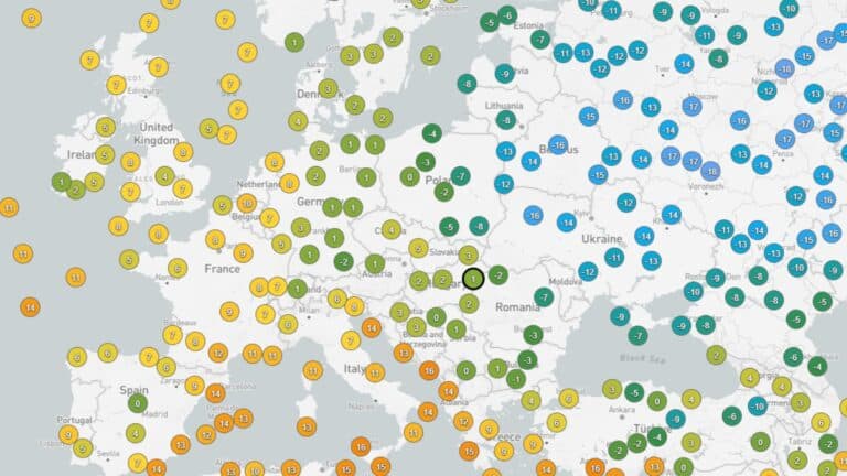 Brutális hideg Európa keleti felén, Magyarországot is elérő hideghullám térképen