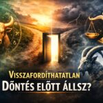 Három csillagjegy szimbóluma egy válaszút előtt, amely sorsdöntő döntést jelképez