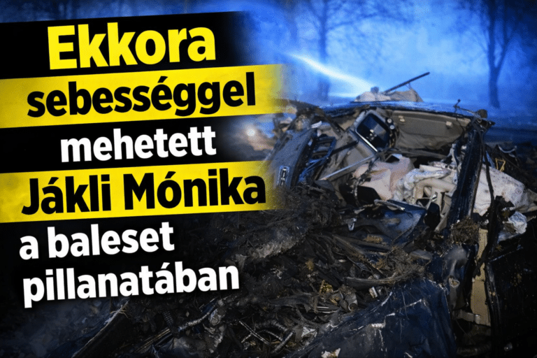 Jákli Mónika baleset sebesség