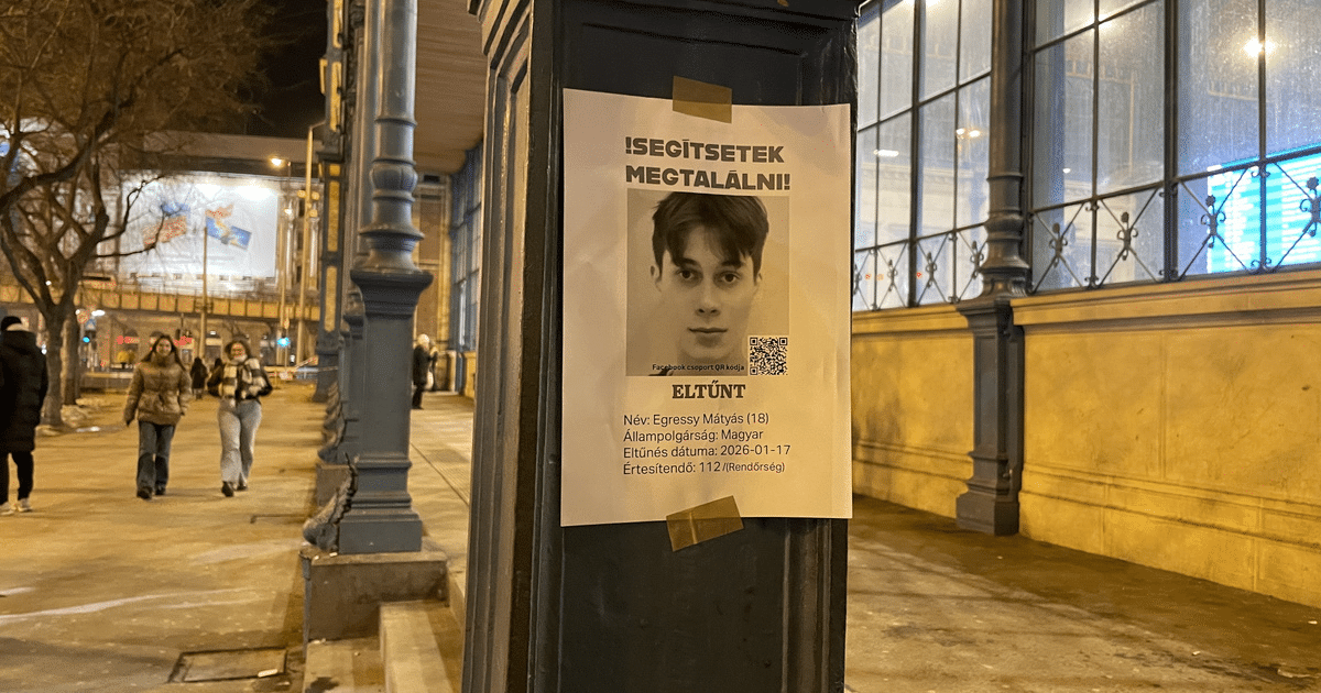 Egressy Mátyás eltűnése: új részletek kerültek elő, egyre több a nyugtalanító jel