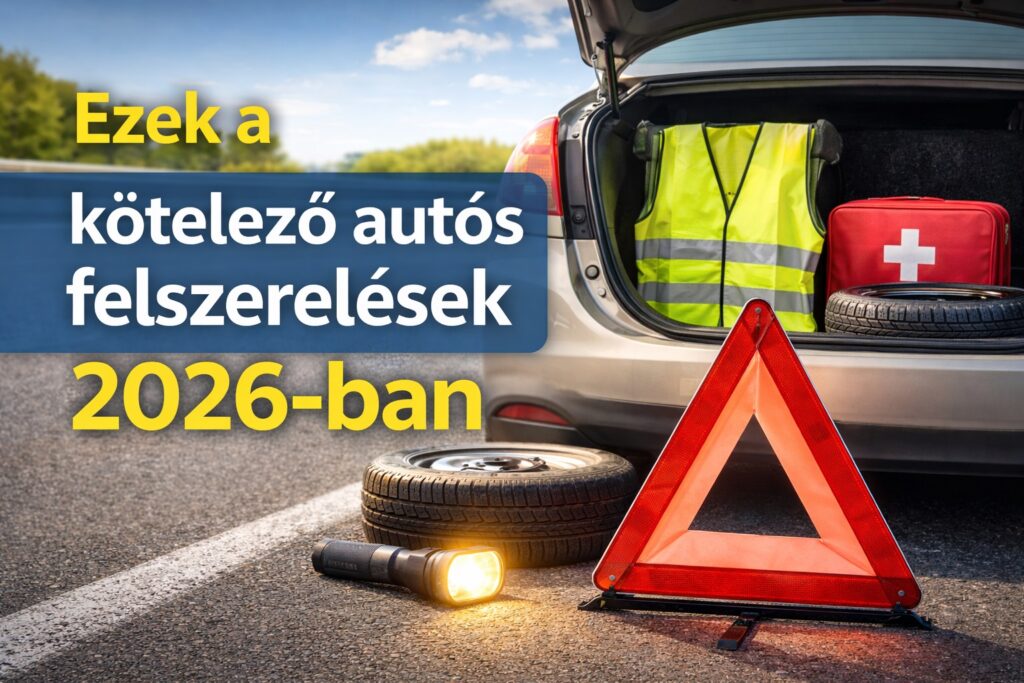 Ezek a kötelező autós felszerelések 2026-ban Magyarországon 1 Ezek a kötelező autós felszerelések 2026-ban Magyarországon