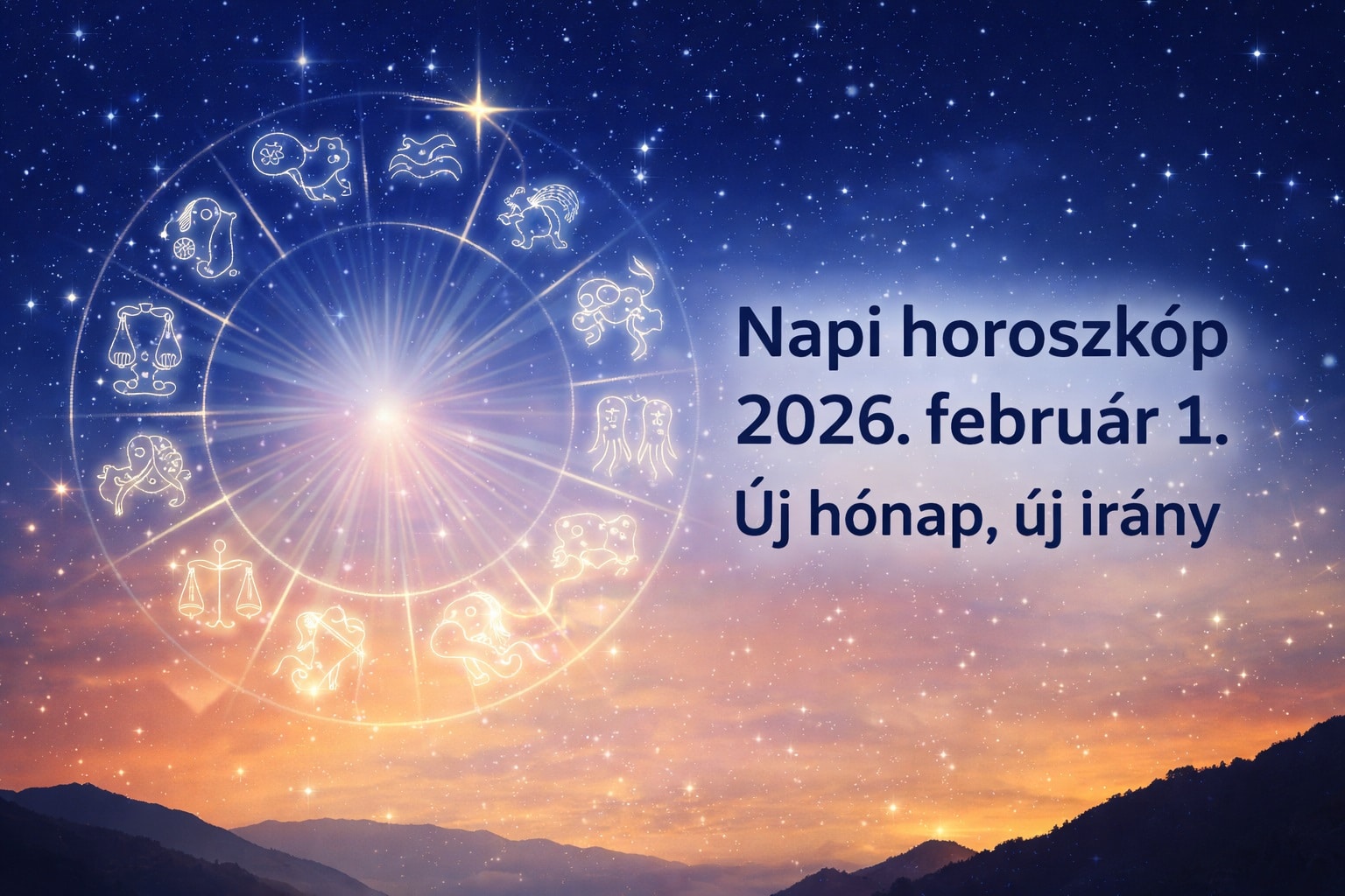 Napi horoszkóp 2026. február 1.: új hónap, új irány