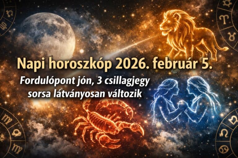 napi horoszkóp 2026 február 5