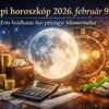 Napi horoszkóp 2026 február 9