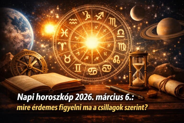 Napi horoszkóp 2026. március 6.