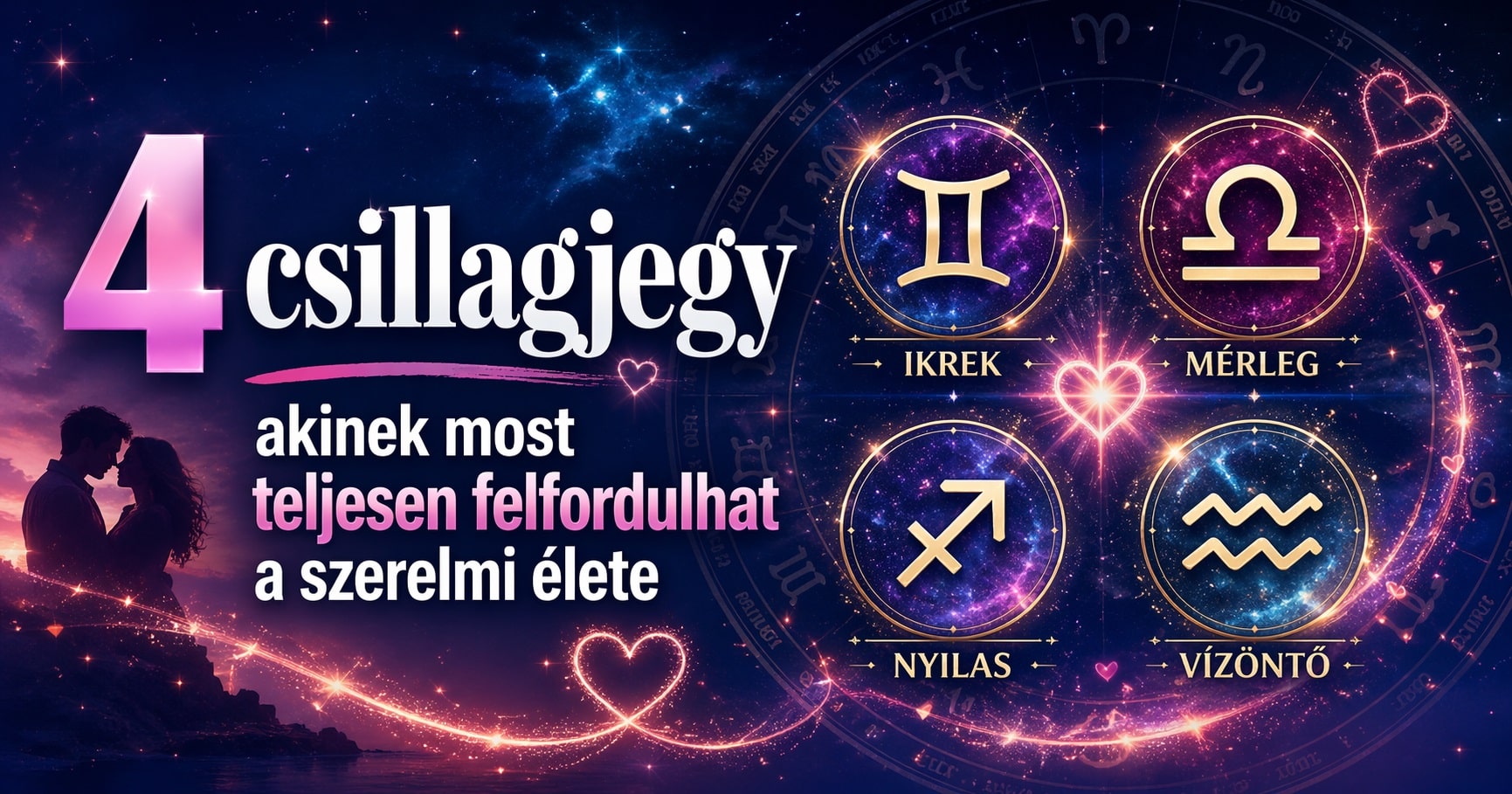4 csillagjegy, akinek most teljesen felfordulhat a szerelmi élete