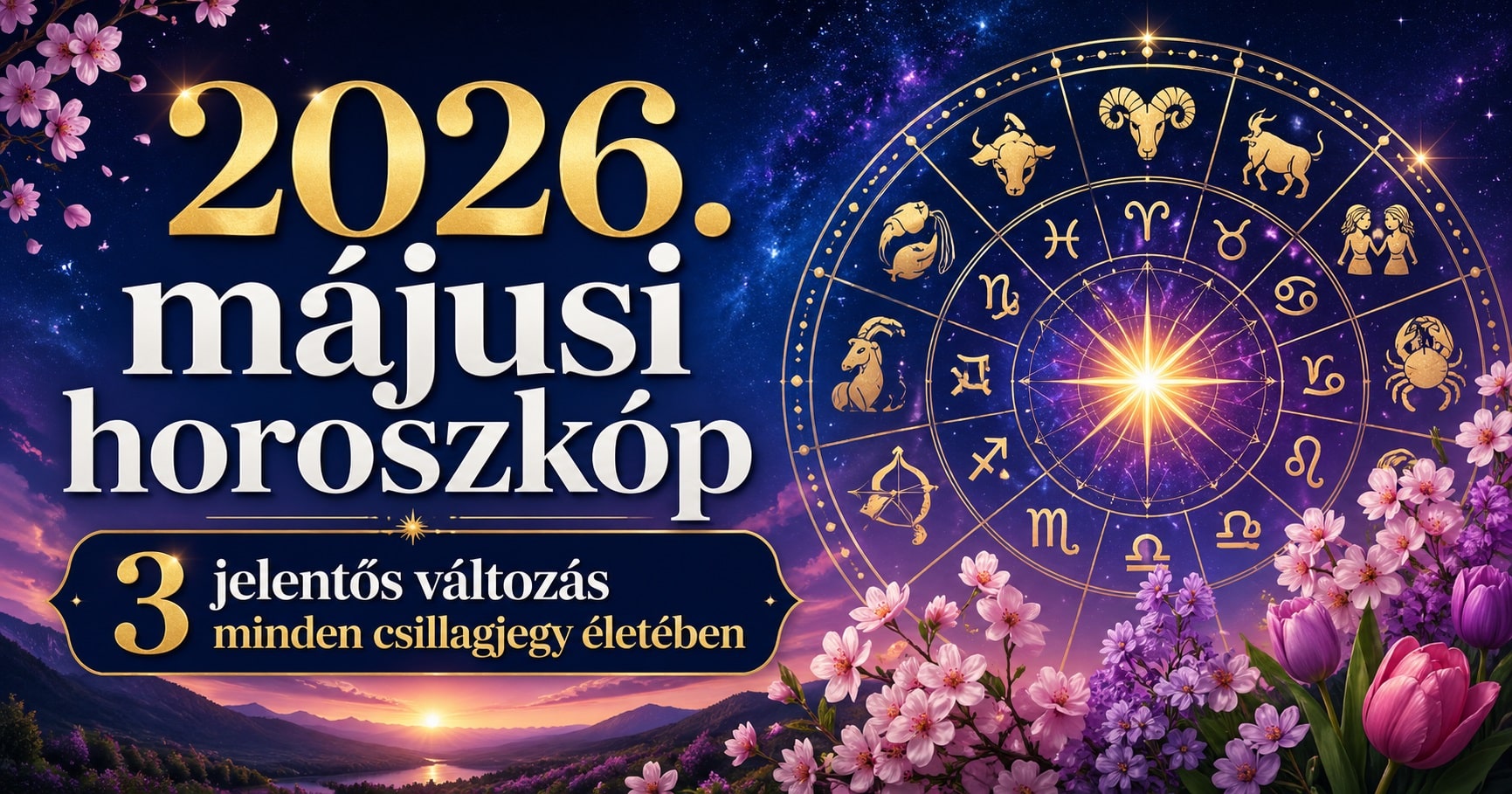 2026 májusi horoszkóp: 3 nagy fordulat érkezik, ami minden csillagjegyet érint